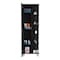Tuhome Urano Mirror Linen Cabinet, Four Interior Shelves, Five External Shelves, Black MLW5536 - alternate 7